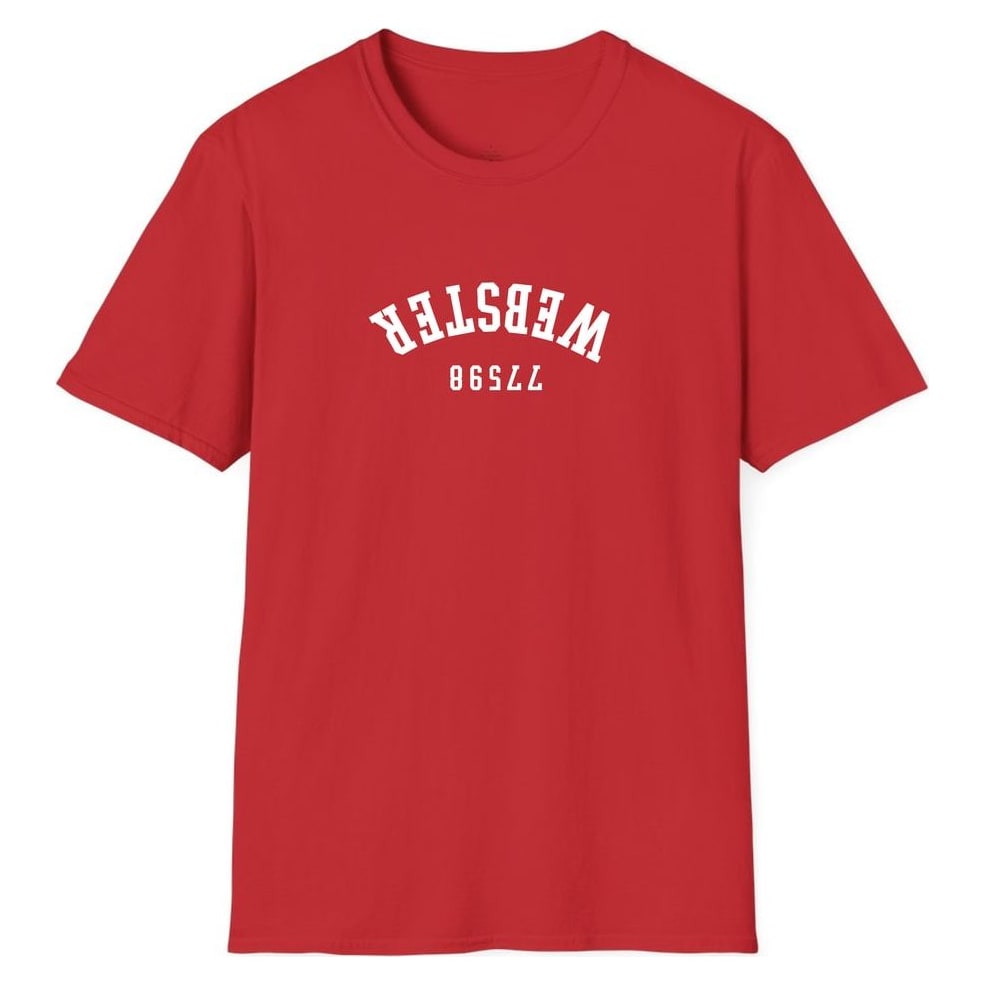 WEBSTER 77598 ARCHED - UPSIDE DOWN — Red