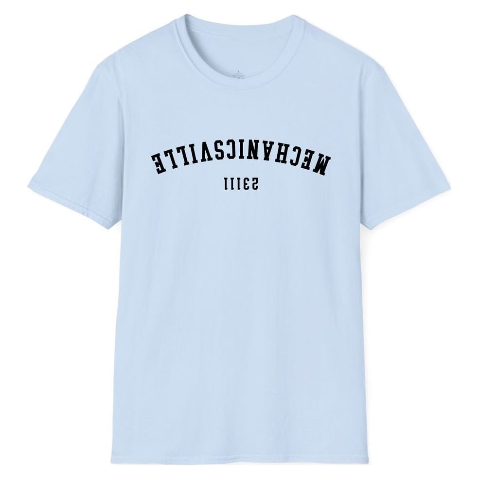 MECHANICSVILLE 23111 ARCHED - UPSIDE DOWN — Light Blue