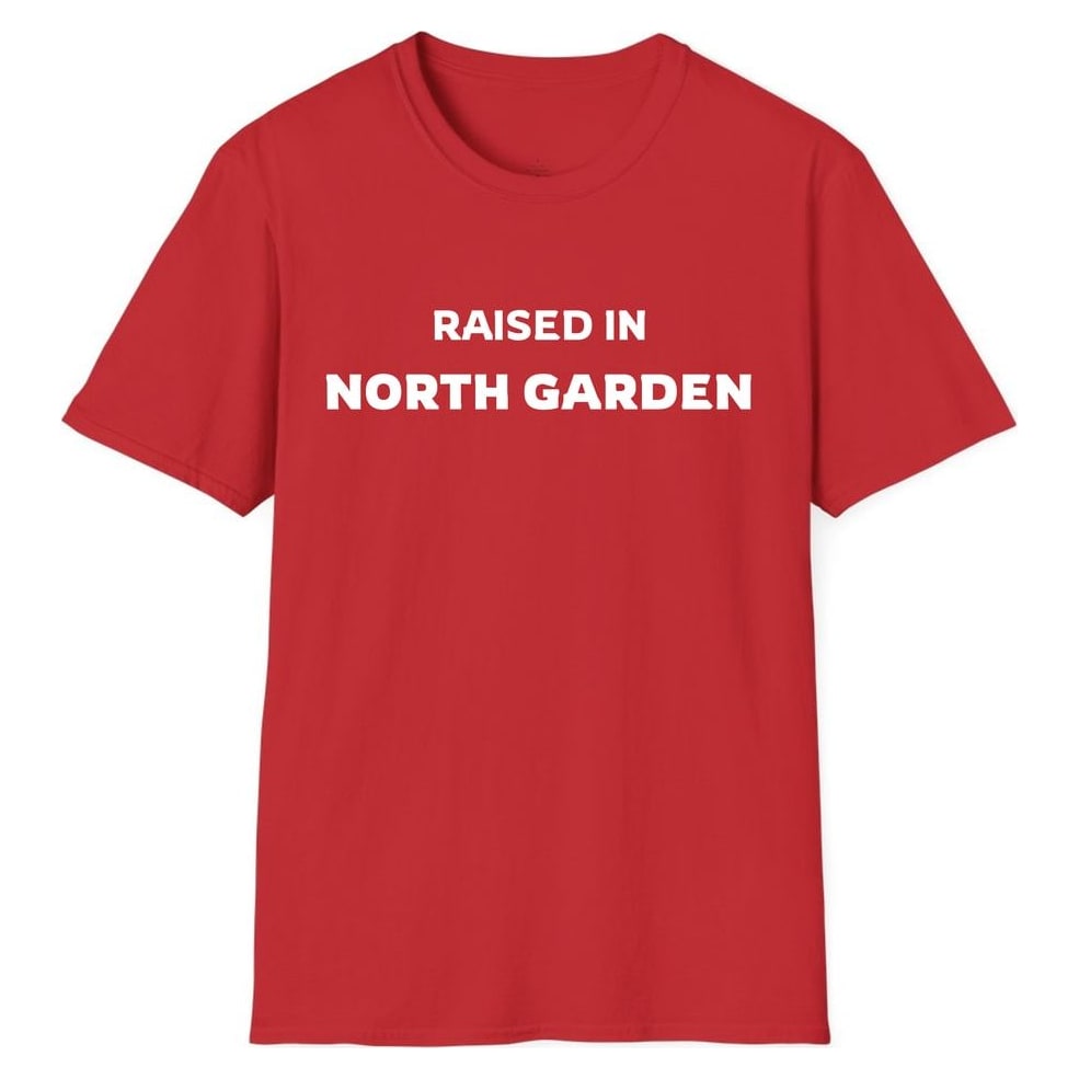 RAISED IN NORTH GARDEN — Red