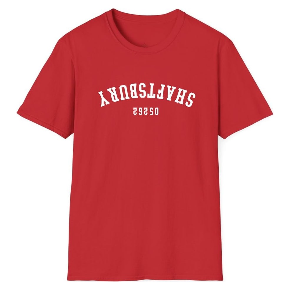 SHAFTSBURY 05262 ARCHED - UPSIDE DOWN — Red