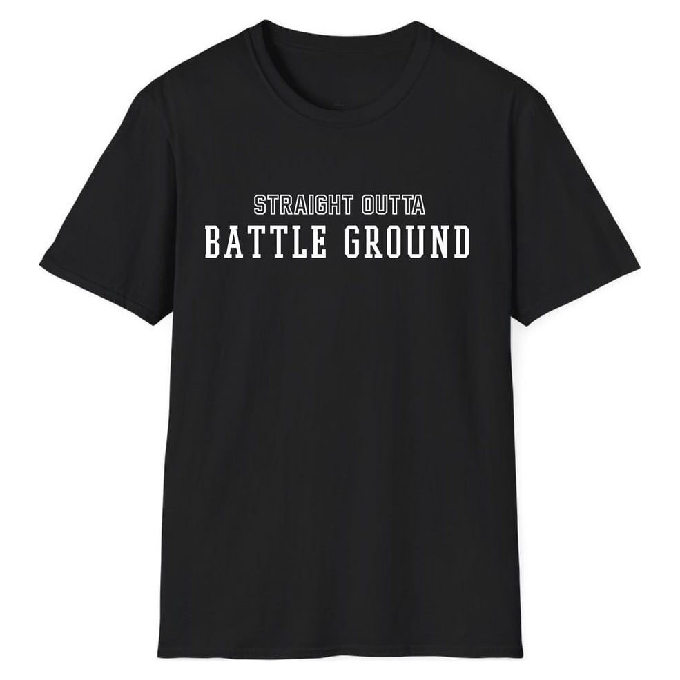 STRAIGHT OUTTA Battle Ground — Unisex Softstyle T-Shirt