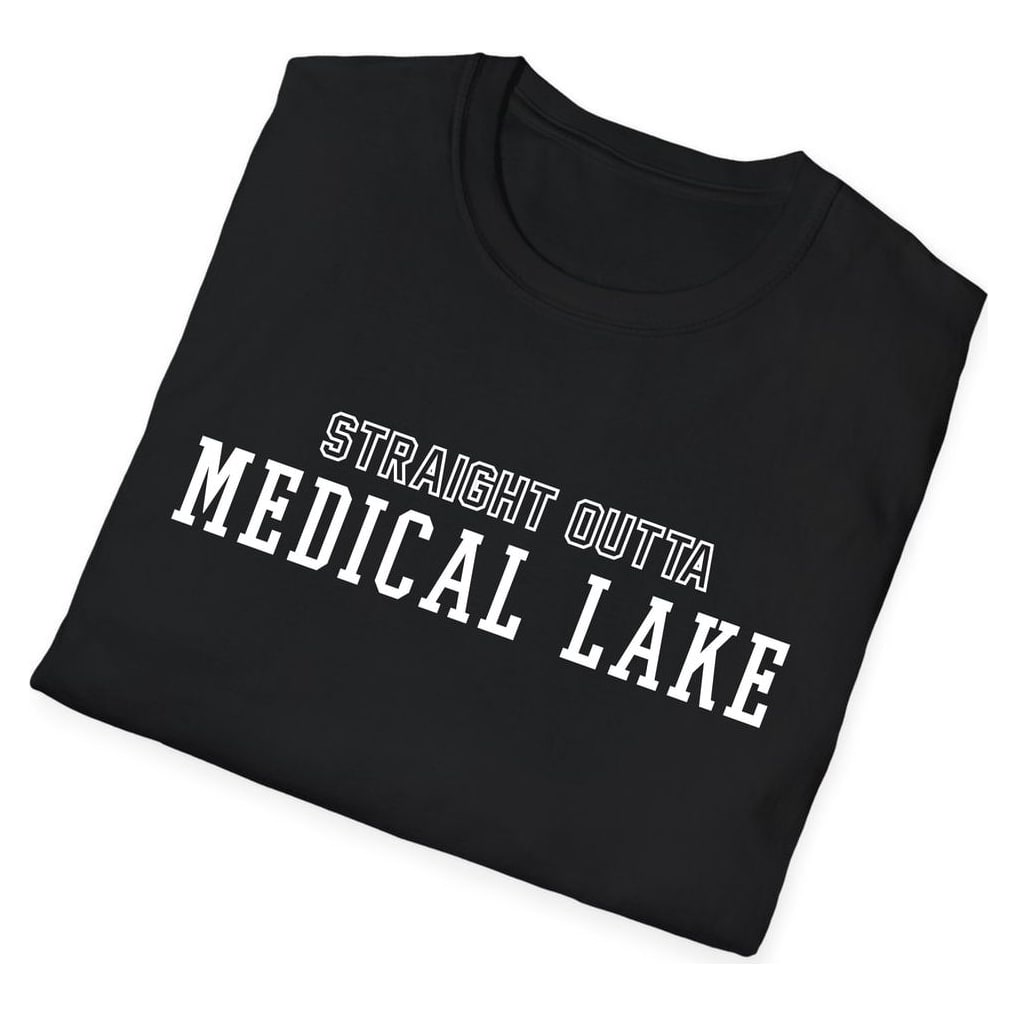 STRAIGHT OUTTA Medical Lake — Black — view 4