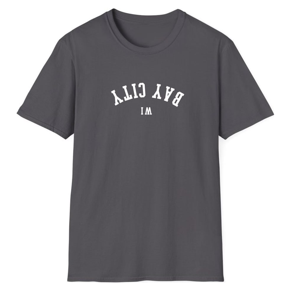 BAY CITY WISCONSIN ARCHED - UPSIDE DOWN — Charcoal