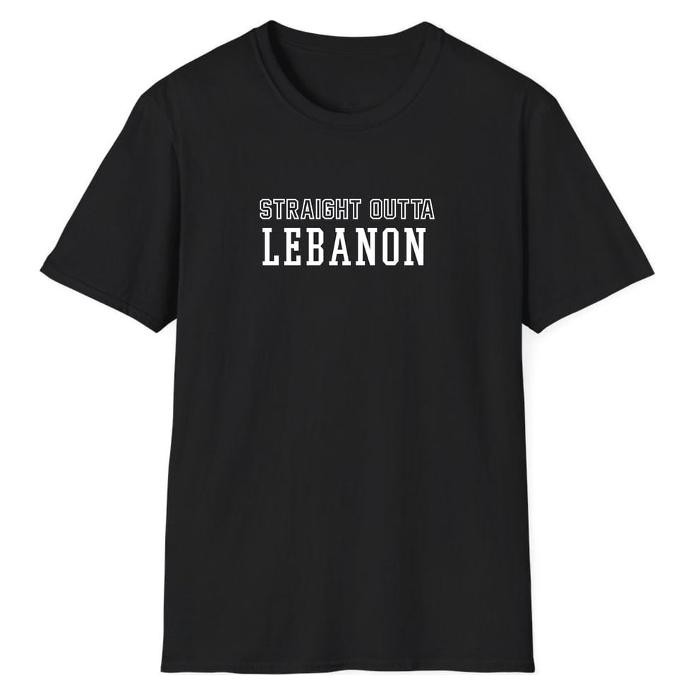 STRAIGHT OUTTA Lebanon — Unisex Softstyle T-Shirt