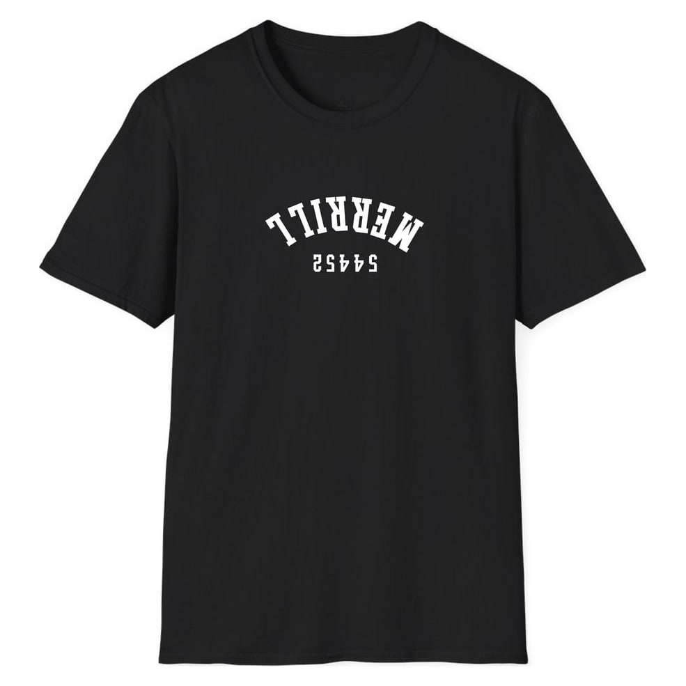 Merrill 54452 ARCHED - UPSIDE DOWN — Unisex Softstyle T-Shirt