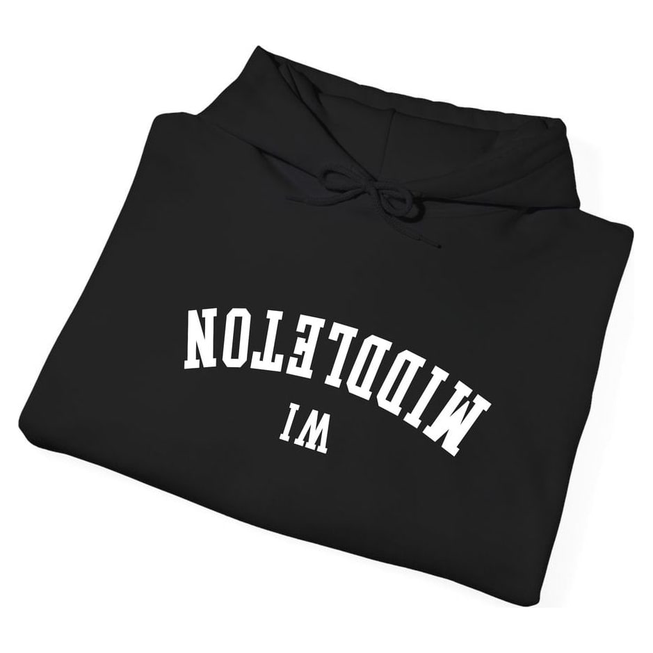 Middleton WISCONSIN ARCHED - UPSIDE DOWN — Black — view 3