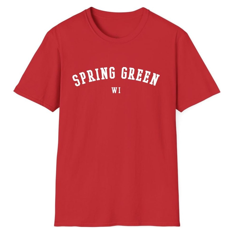 SPRING GREEN WISCONSIN ARCHED — Red