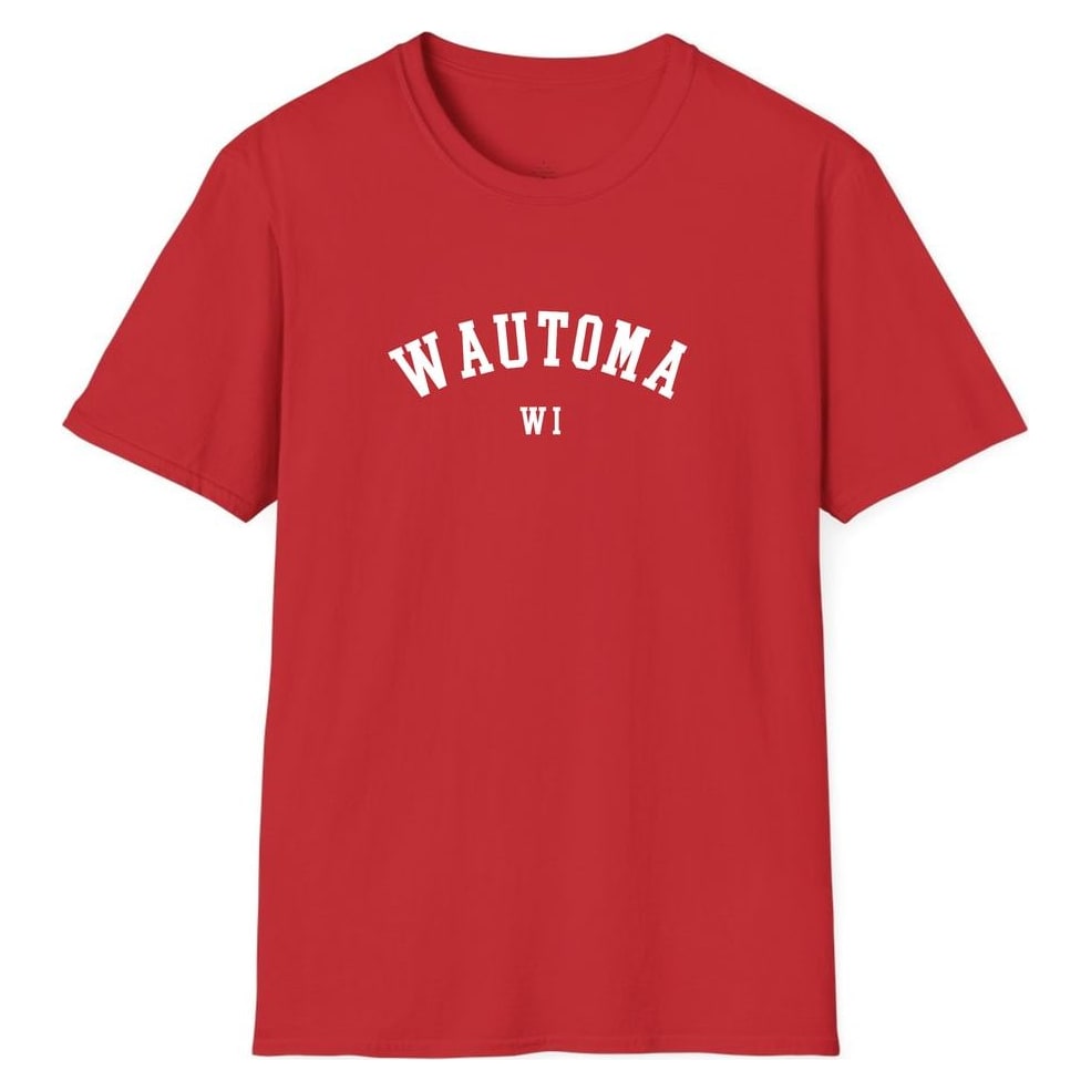 WAUTOMA WISCONSIN ARCHED — Red