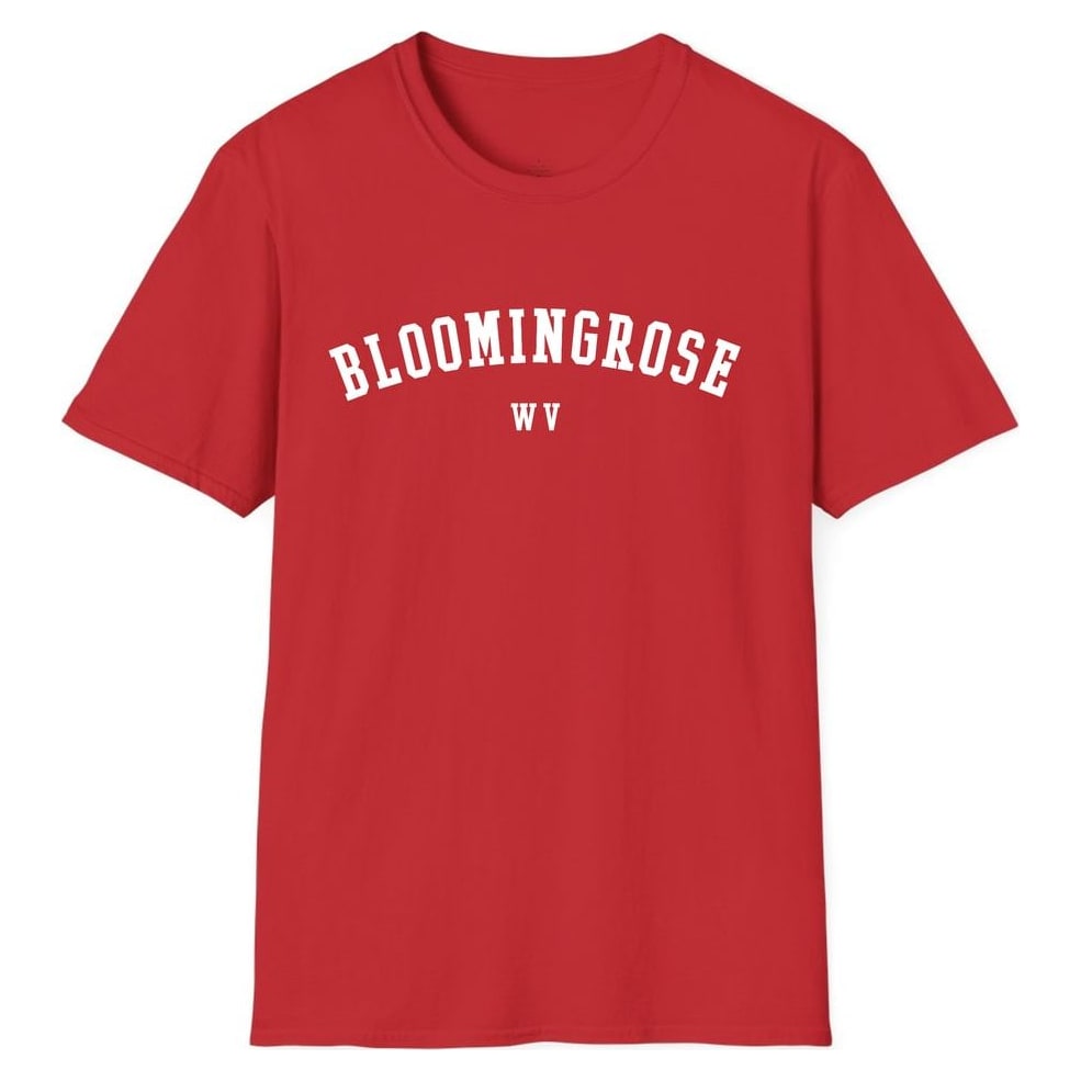 BLOOMINGROSE WEST VIRGINIA ARCHED — Red