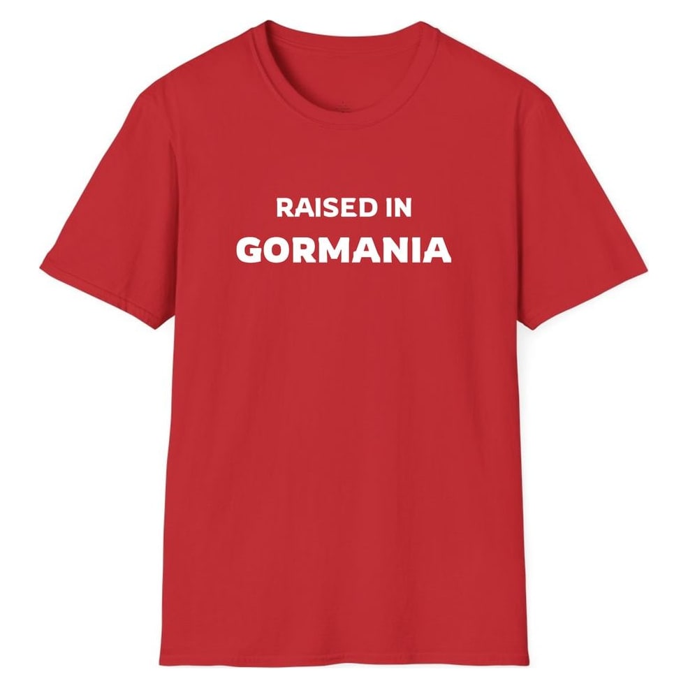 RAISED IN GORMANIA — Red