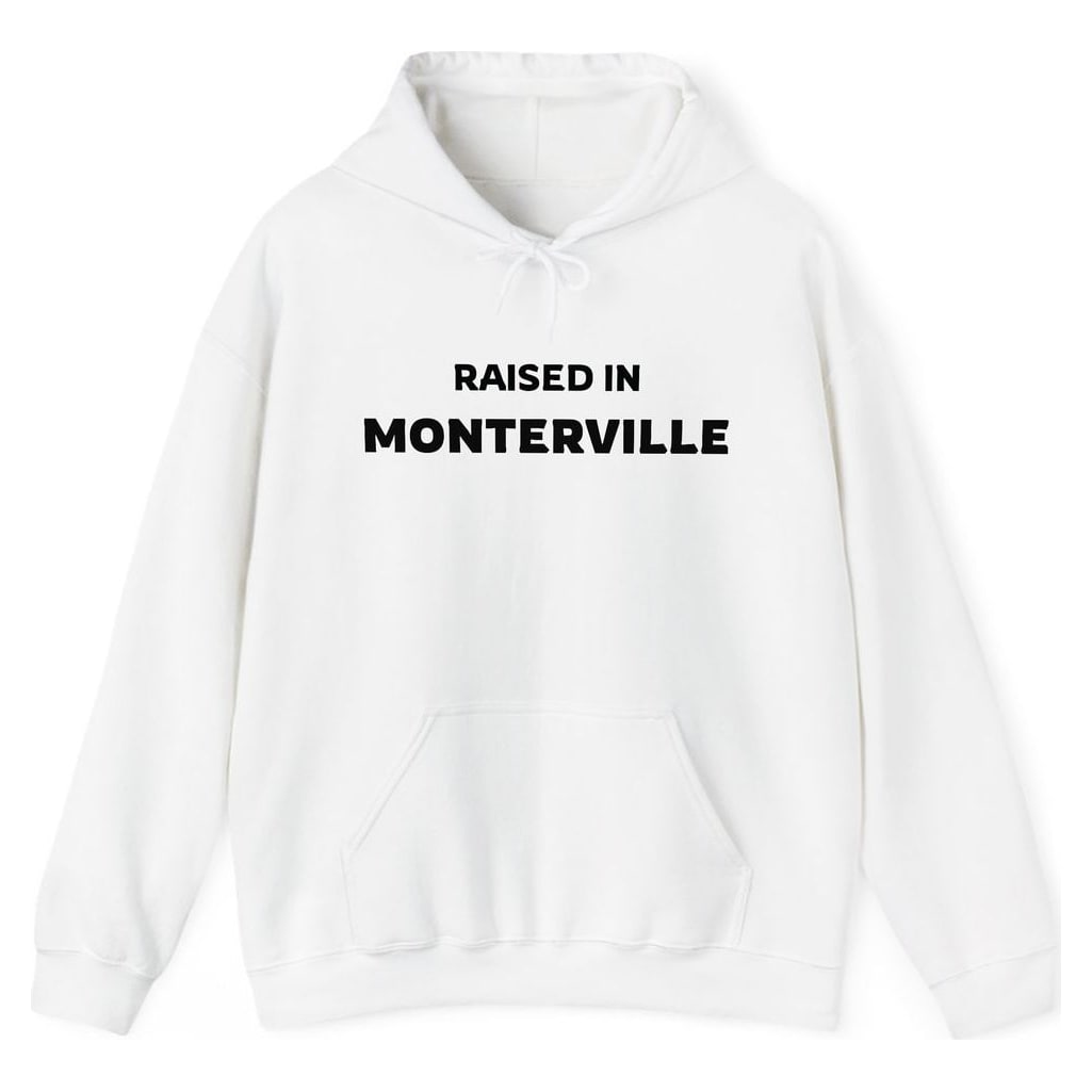 RAISED IN MONTERVILLE — White