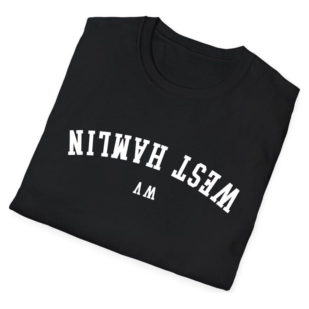 West Hamlin WEST VIRGINIA ARCHED - UPSIDE DOWN — Black — view 4