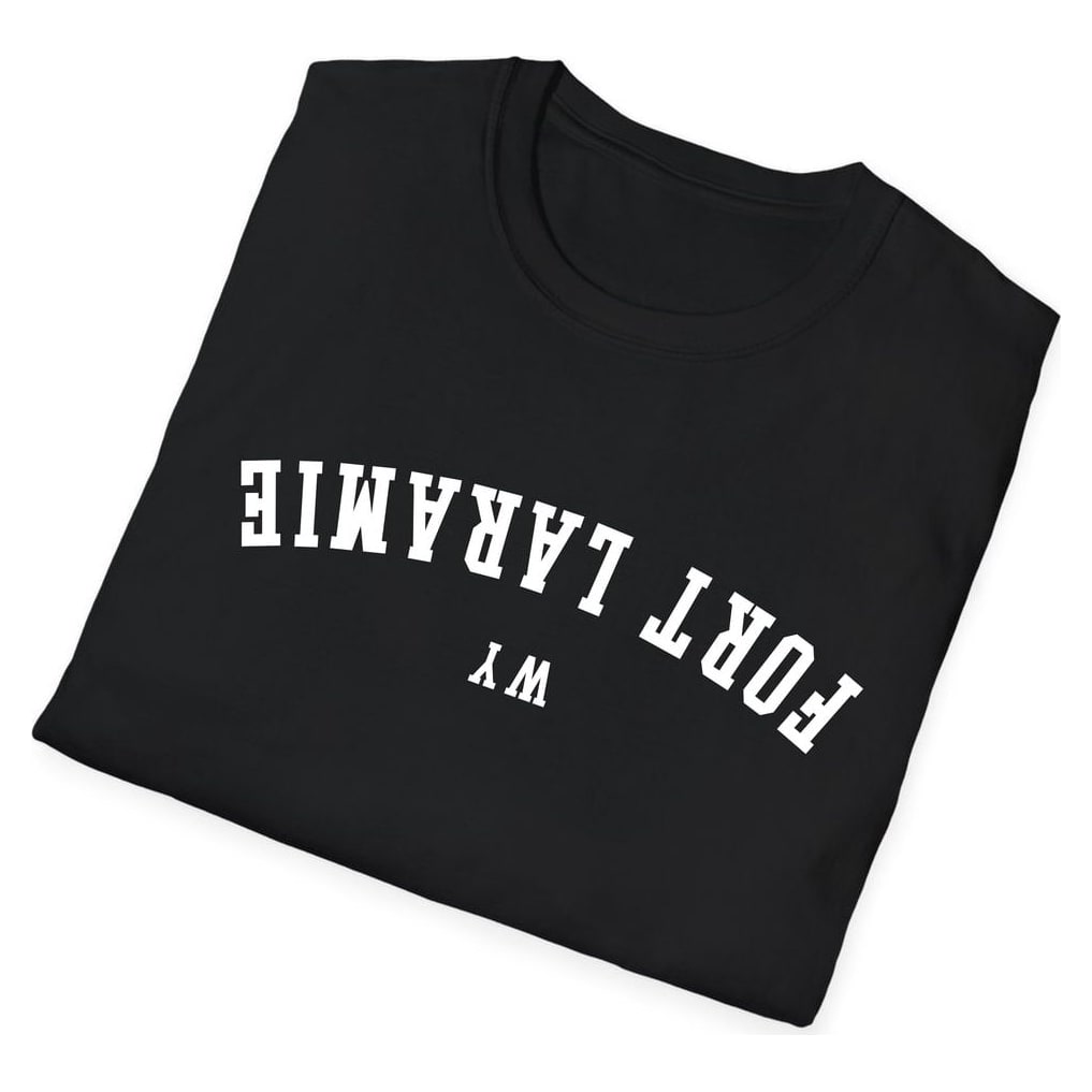 Fort Laramie WYOMING ARCHED - UPSIDE DOWN — Black — view 4